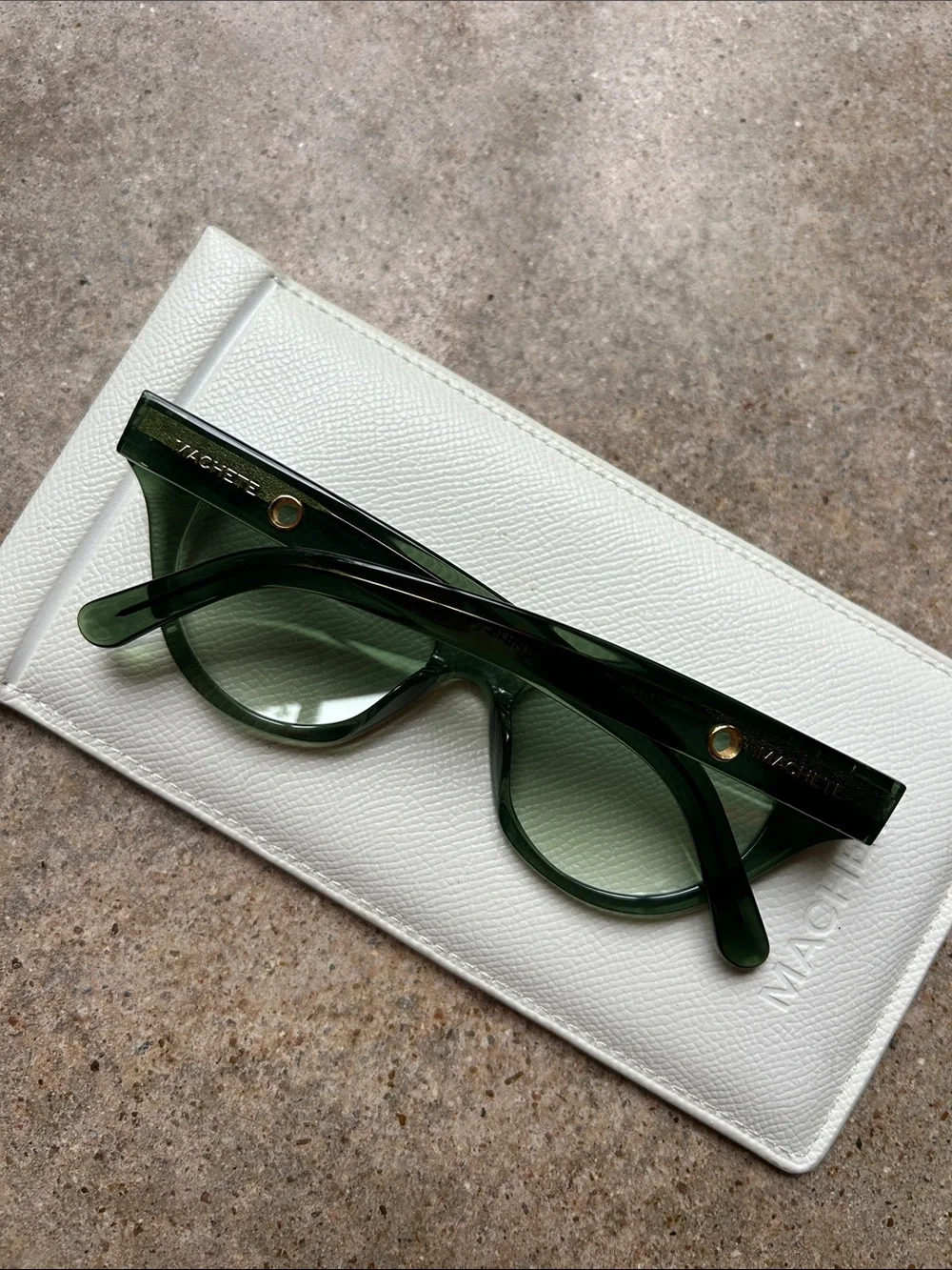 Machete Green Translucent Cat Eye Sunglasses - Picture 4 of 4
